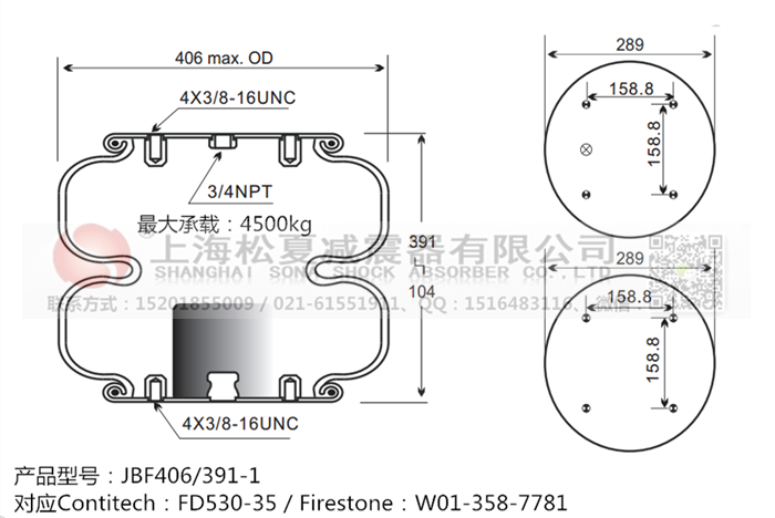 JBF406/391-2橡膠<a href='http://www.fhahmctj.cn/' target='_blank'><u>空氣彈簧</u></a>